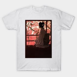 Japanese Opera Madama Butterfly Geisha Advertisement Art T-Shirt